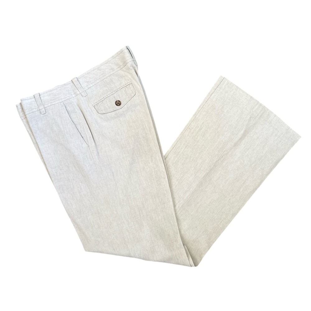 Banana Republic women’s Size 10 Cream Linen Blend Trousers